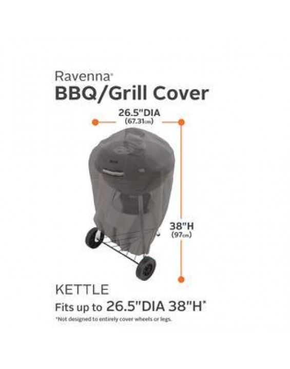 Classic Accessories Ravenna Kettle Grill Cover - Premium Outdoor Grill Cover