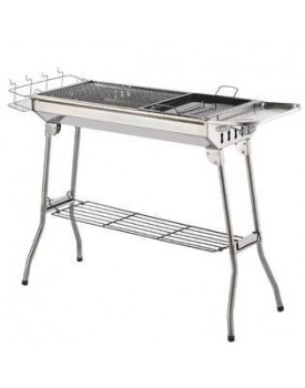 ISUMER Foldable Charcoal BBQ Grill Stainless Steel Portable Folding Barbeque Grill