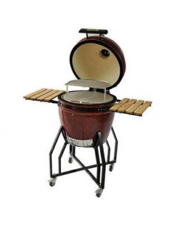 All Pro All-Pro 15 In. AP1541B1 Outdoor Red Ceramic Kamado Grill Bundle