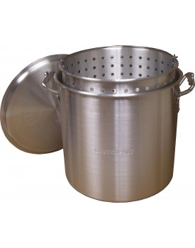 King Kooker® King Kooker KK80 Heavy Duty Aluminum Boiling Pot w/ Basket, 80-Quart