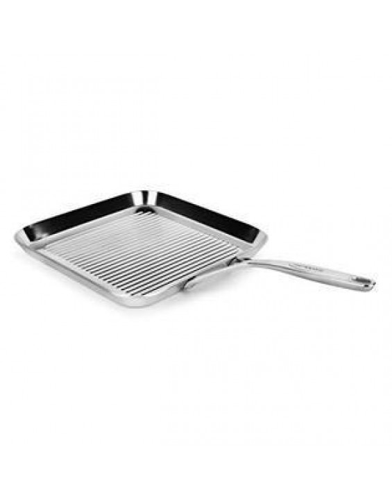 Demeyere 5-Plus 11-inch Stainless Steel Grill Pan