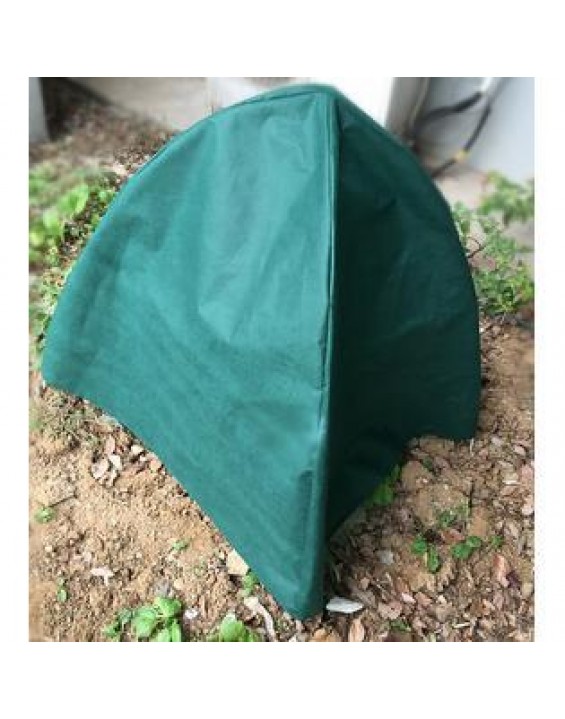 Agfabric Warm Worth Plant Cover and Shrub Cover within Cross Frame, Dark Green (.95oz,50''x50''x50'')