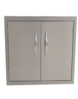 Sunstone Metal Products LLC. Sunstone B-DD30 Double Raised Doors for Stone Island with Shelves, 30-Inch