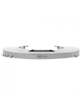 Blaze Stainless Steel Round Shelf with Lights for Kamado Grill