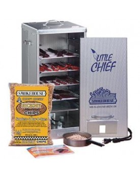 Smokehouse Little Chief 9900 Front Load Electric 4 Grill Meat Smoker Cooker