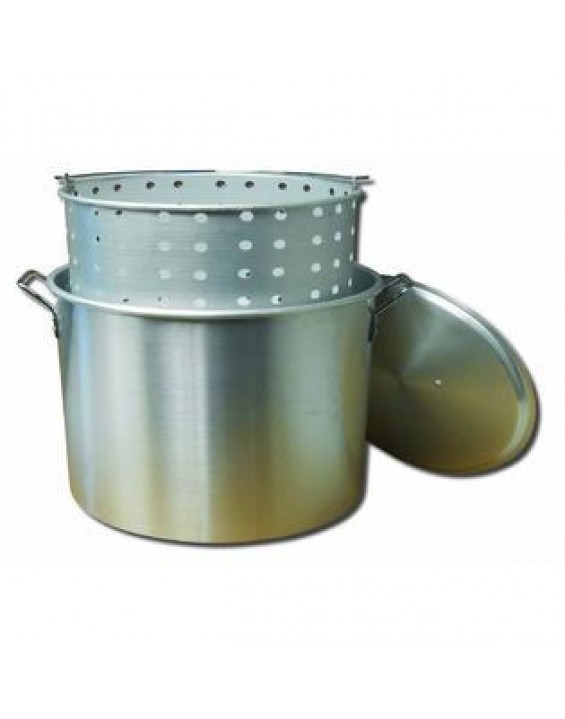 King Kooker® King Kooker KK32 32-Quart Aluminum Boiling Pot with Punched Basket