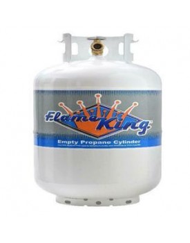 FlameKing 30 lb. Propane Cylinder with Type 1 Overfill Protection Device Valve (Ships Empt