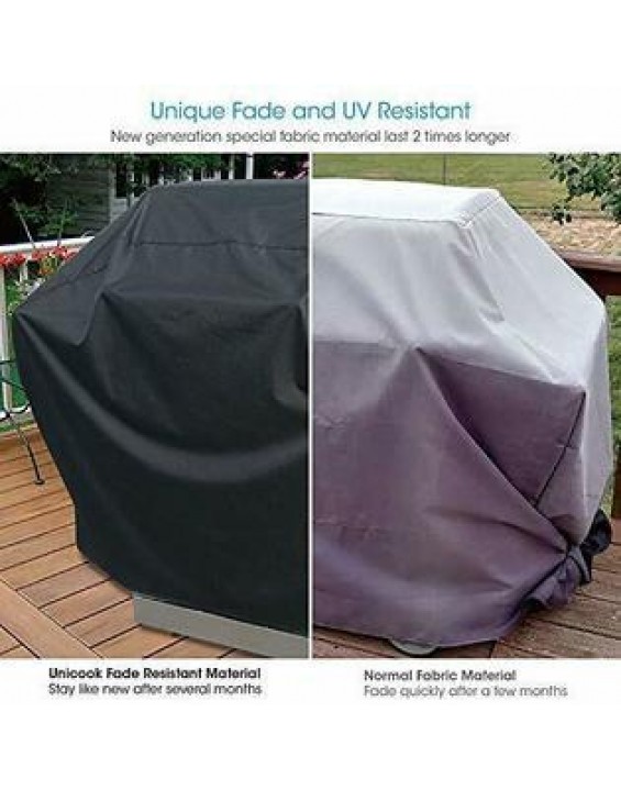 Unicook Heavy Duty Waterproof Barbecue  Grill Cover, 65-inch BBQ Cover,