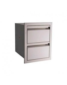 RCS  Grills VDR1 Valiant Stainless Fully Enclosed Double Drawer