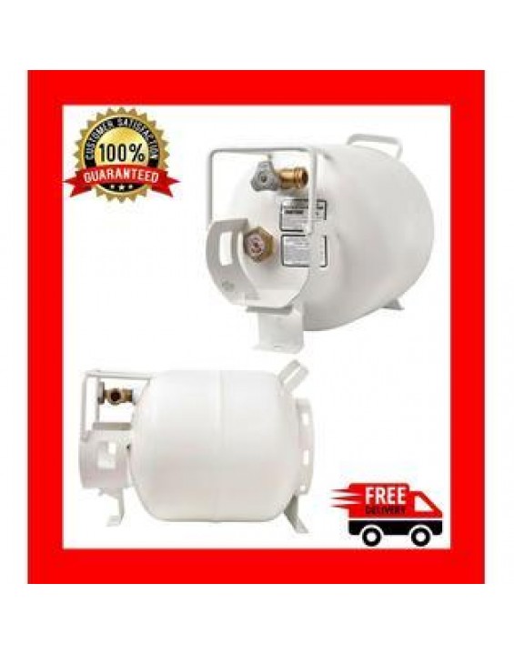 Flame King NEW 20 lb Horizontal Propane Tank Refillable Cylinder with OPD Valve and Gauge