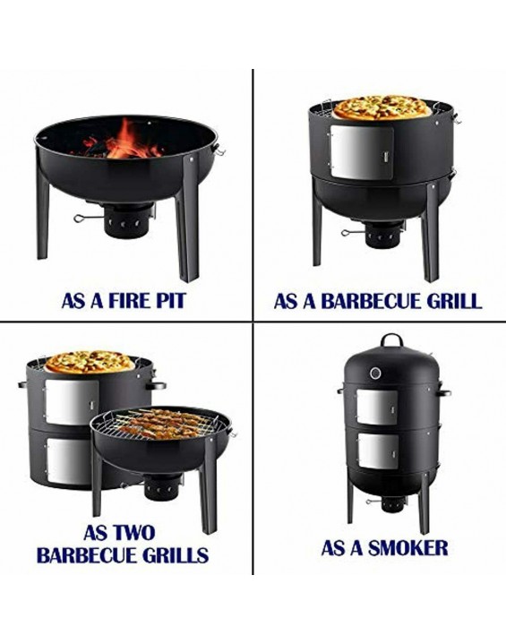 Realcook Charcoal BBQ Smoker Grill 20