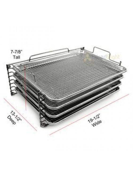 Bull Rack Grill Tray System BR4 Ultimate Package Grilling Jerky Fish Pizza & More
