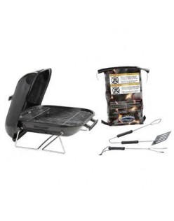MarshAllen Marsh Allen Grill-It-Kit 30103 14-Inch Tabletop Charcoal Grill with Charcoal