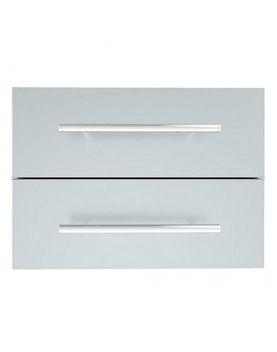 Sunstone Designer Series Raised Style 18 In. X 13 In. 304 Stainless Steel Double Drawer