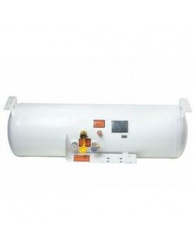 Horizontal Propane Tank 29.3 Gal Fill Relief and amp Valve And Level Gauge