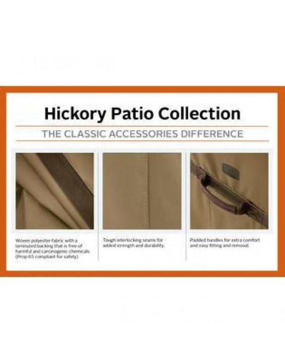 Classic Accessories Hickory Square Smoker Patio Storage Cover, Up to 16