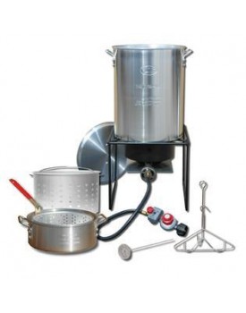 King Kooker® King Koooker #12RTFBF3 - Frying/Boiling Combination Kit (29Qt & 10Qt) Black