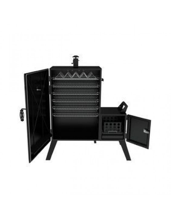 Dyna-Glo Dyna Glo DGO1890BDC D Charcoal Smoker Wide Body Vertical Offset Outdoor Cooking