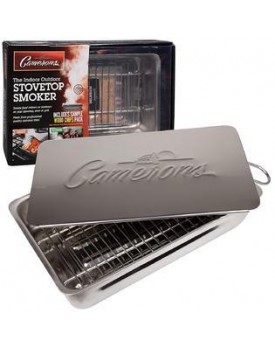 Camerons Products Camerons Indoor - Outdoor Stovetop Smoker w Wood Chips and Recipes - 11