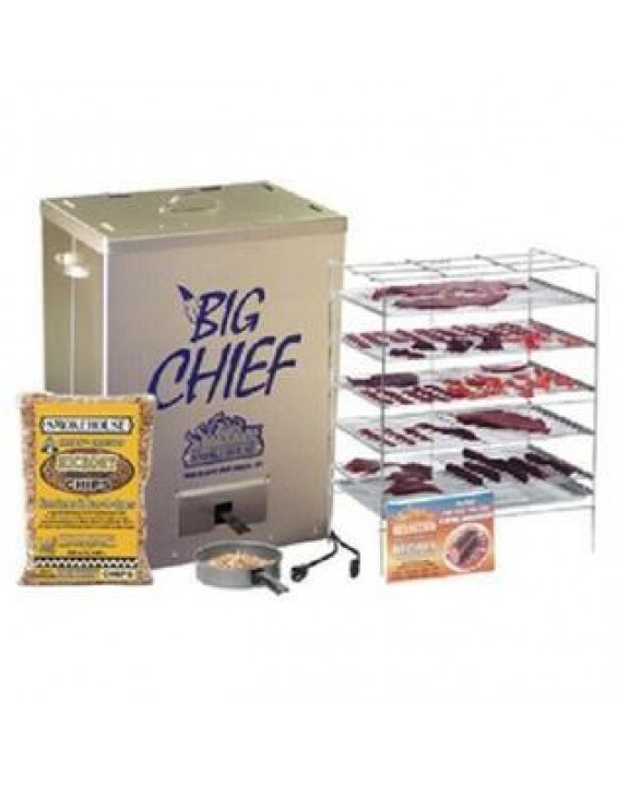 Smokehouse NEW Smokehouse Big Chief 9890 Top Load Electric 5 Grill BBQ Meat Smoker Cooker