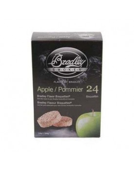 BRADLEY SMOKER USA BTAP24 Apple Bisquettes 24-Pack Bradley Smoker Outdoor Cooking Food