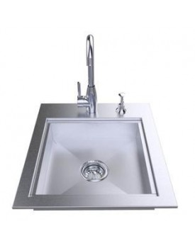 Sunstone 20'' ADA Compliant Sink with Cover and Hot/Cold Faucet