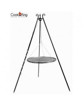 CookKing Cook King 111221 59.9m Black Steel Grate Grill - 180cm Tripod