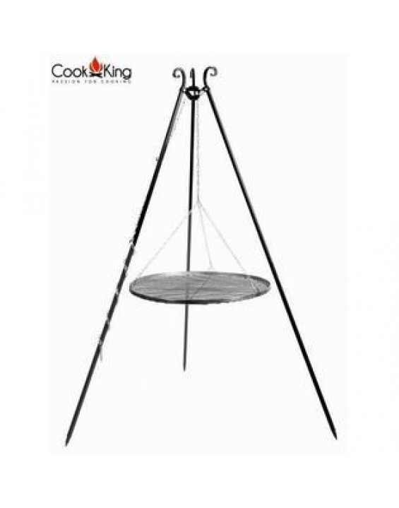 CookKing Cook King 111221 59.9m Black Steel Grate Grill - 180cm Tripod