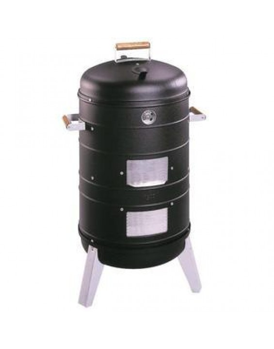 Meco Corporation 2 in 1 Charcoal Water Smoker (Converts into a Lock 'N Go Grill)