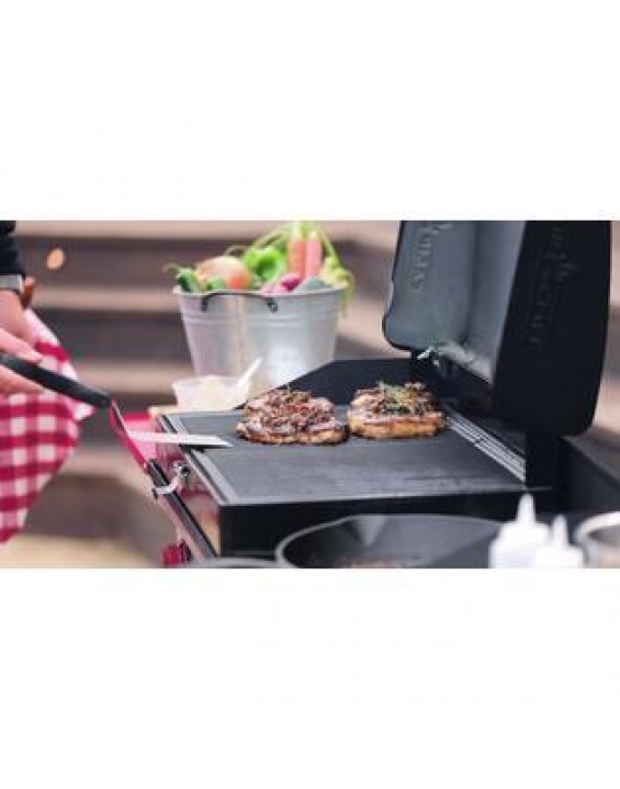 Camp Chef Portable Grill Barbecue Box 3 Burner Cast Iron Grates Outdoor Cooking BBQ Party