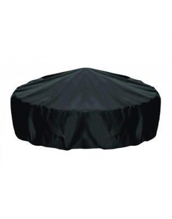 Generic Black Patio Round Fire Pit Cover Waterproof UV Protector Grill BBQ Shelter RIV