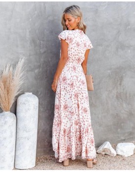 Made Of Sun High Low Pocketed Tie Maxi Dress